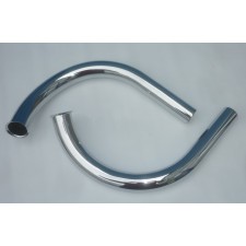 EXHAUST PIPES CHROME 350/634 - PAIR - QUALITY "A" -  (CZECH MADE)